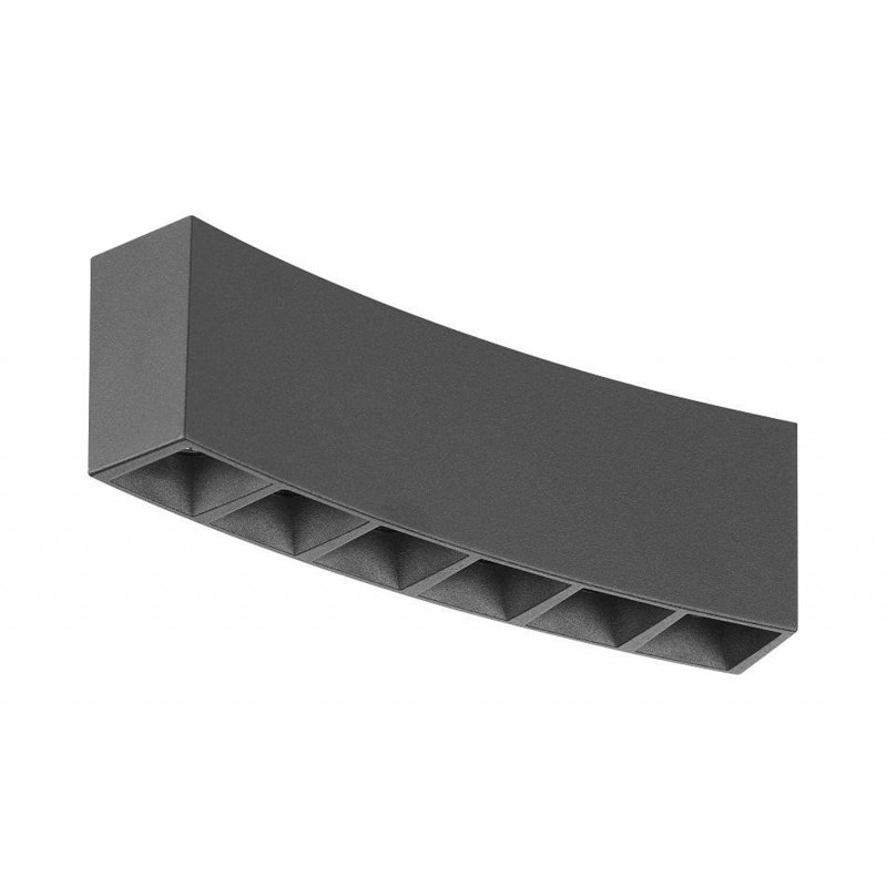 Magnetix 5"w Curved Led Light In Black