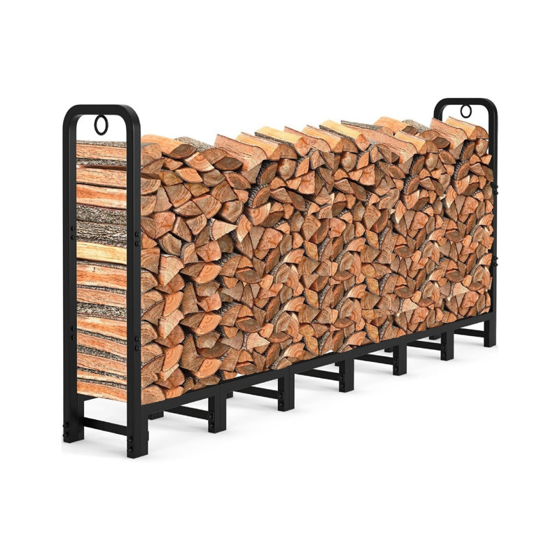 32.5cm W Galvanised Steel Log Rack