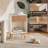Mid-century Modern Fluted Nightstand, 1-drawer Bedside Table With Open Shelf-425000904