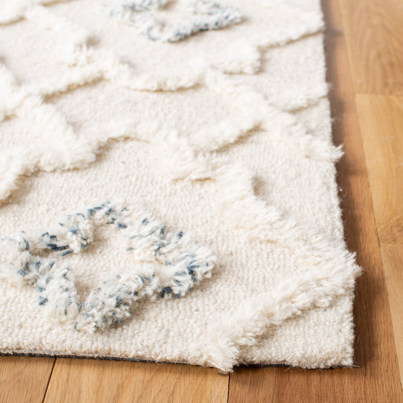 Brumbaugh Hand Tufted Wool Geometric Rug, Rectangle 8' x 10'