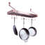 Handcrafted Brushed Copper Wall Mounted Pot Rack