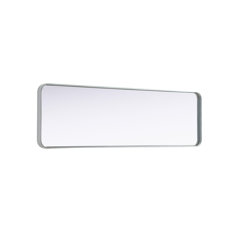 Erath Contour Metal Mirror, Silver, 60" x 18"