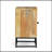 17.5'' W Recycled Wood and Iron Nightstand