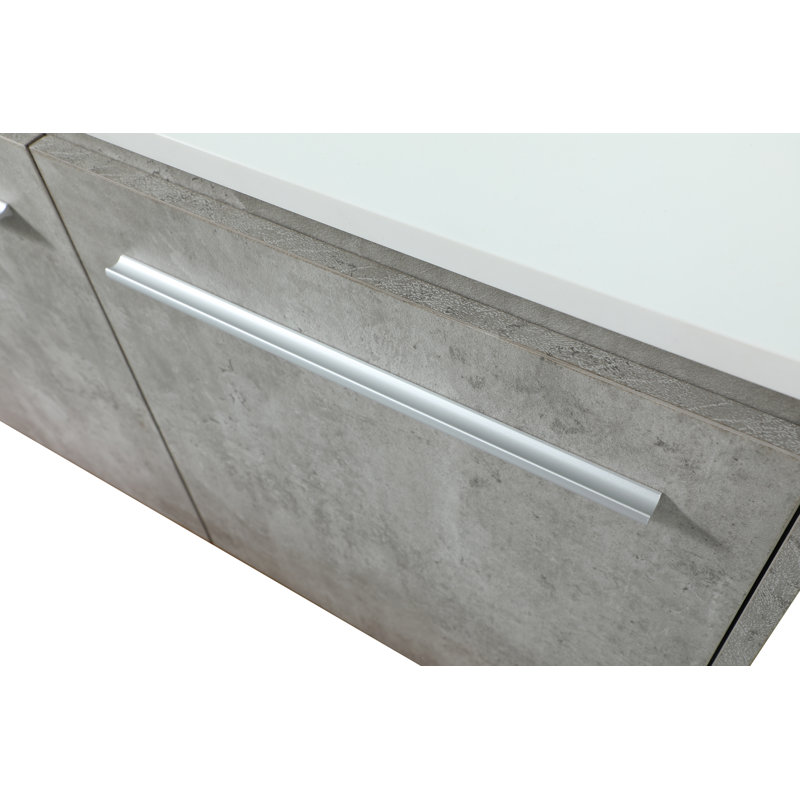 Ensemble de meuble-lavabo simple 36 po, Gris béton