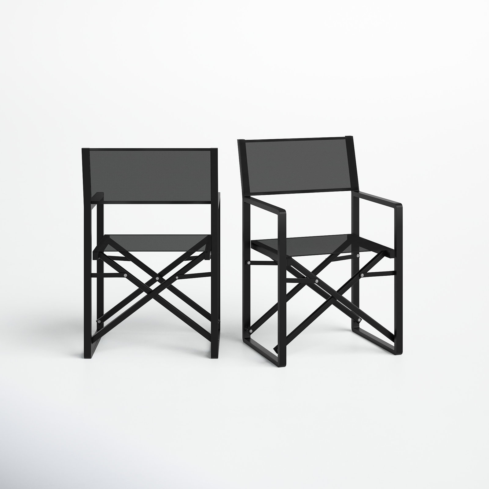 Sunset Folding Armchair, Black