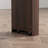 Modern Bar Cabinet With Rotating Top And Ribbed Glass Doors