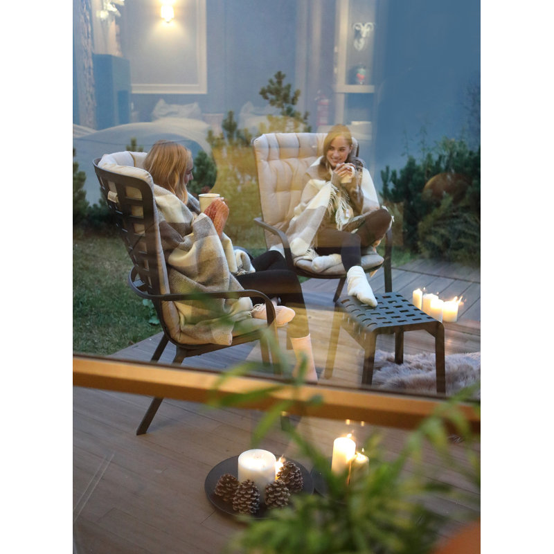 Folio Outdoor Lounge Chair, Tobacco