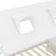 Structure de lit simple en bois, blanc-797573472-797573473