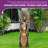  42.7" Tall Tree Trunk & Jugs Outdoor Fountain with LED Light Weather-Resistant Handcrafted Resin Garden Decor with Cascading Waterfalls