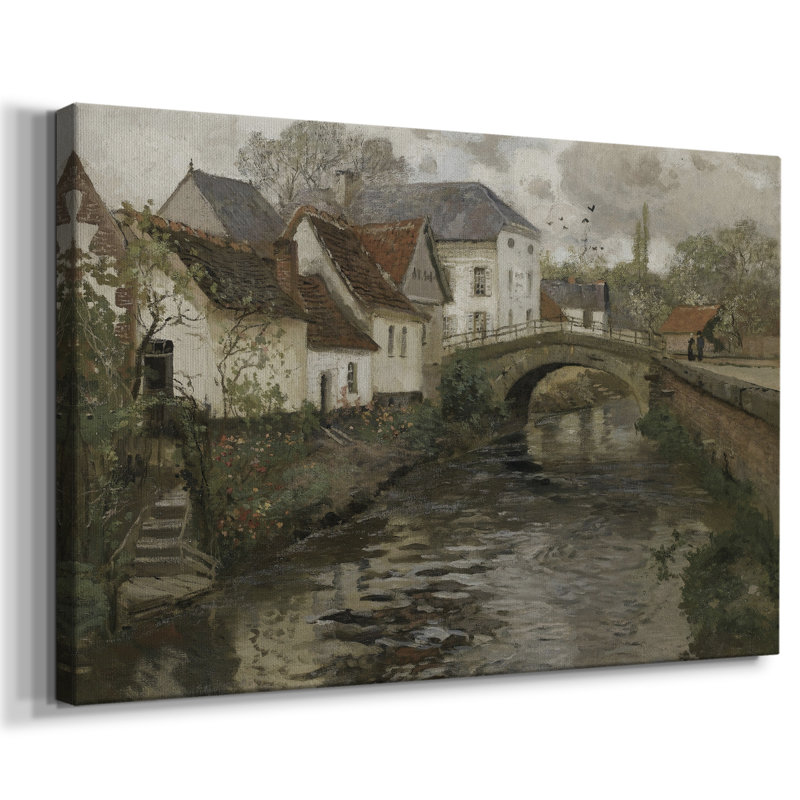 «Vintage Landscape -DXCI» sur, H 9 po x l 13 po x P 1,5 po, Toile tendue