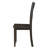 2pcs Distressed Walnut Side Chairs - Back, Rectangular For Common Dining Occasions, Transitional, Solid , Rustic Warm Finish, Sleek Tapered Legs 2 Back Standard Dining, Rectangular,
