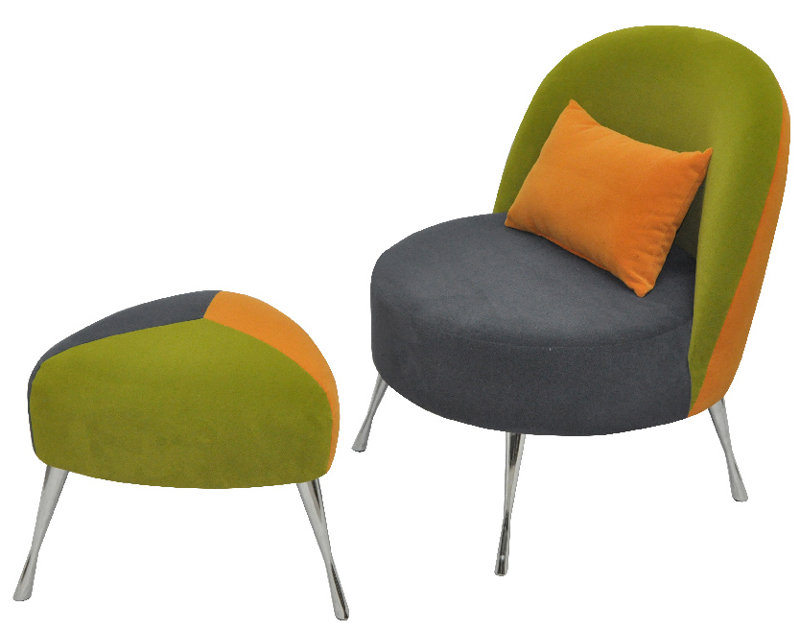 Solid + Manufactured Wood Accent Stool
