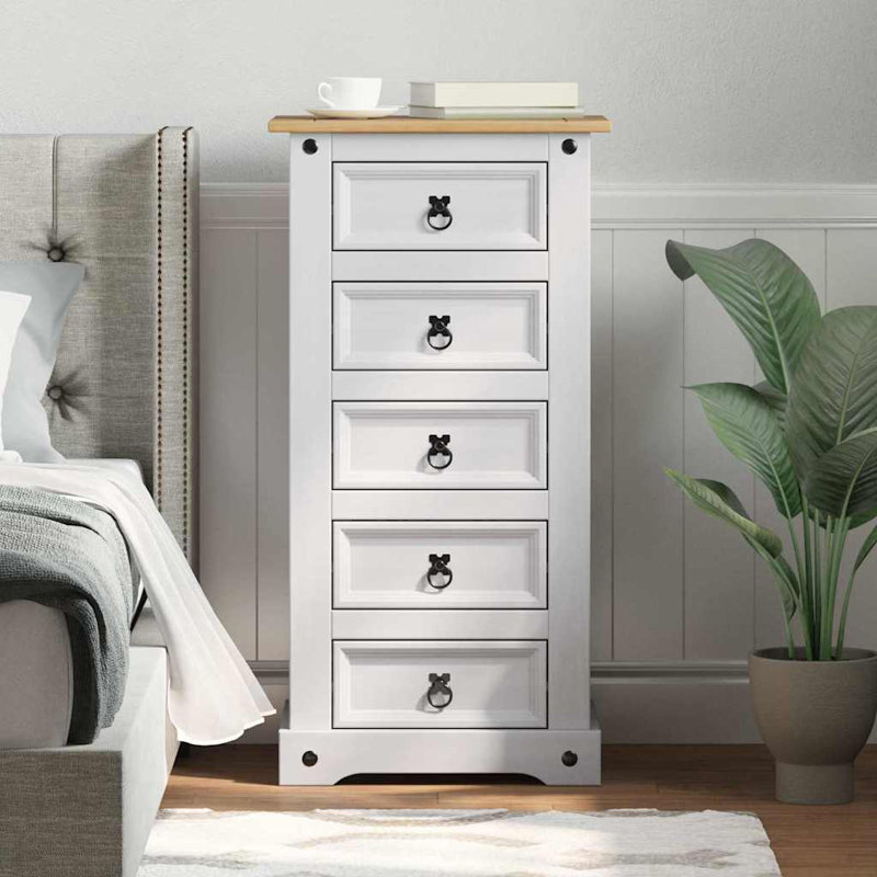 53cm W Solid Wood Bedside Table