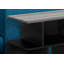 Table d'appoint, côté, bout, table de chevet, lampe, salon, chambre à coucher, stratifié noir et gris, contemporain, moderne