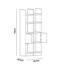 Bibliothèque moderne blanche, 66,2 x 59,1 x 11,6 pouces | 100% panneau de particules enduit de mélamine, épaisseur: 0,7 pouce | Nombreuses tablettes, conception à fixation murale | Parfait pour la maison ou le bureau, élégant et fonctionnel-1510788132