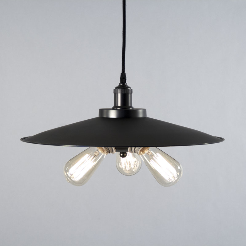 Luminaire suspendu conique à 3 lumières Adeline