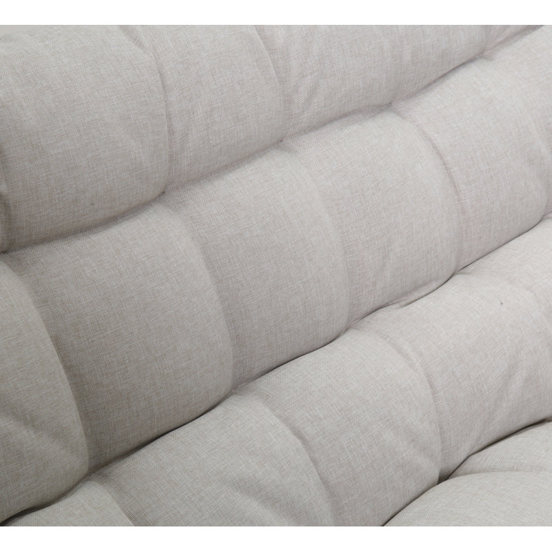 Chaise double en rotin PE de qualité supérieure avec structure en métal - Confort et durabilité ultimes pour votre patio