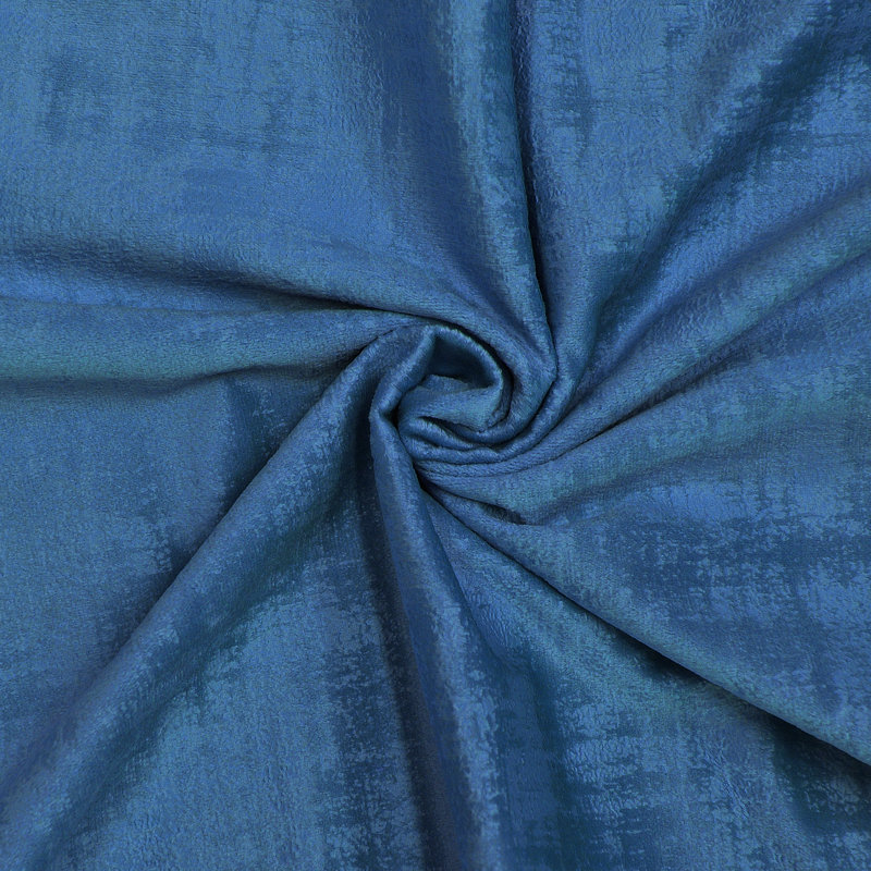Textured Velvet Throw Pillow Cover, Majolica Blue
