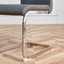 Ensemble de table et de chaises: table de salle à manger ronde en verre de 35 po avec base argentée et 2 chaises de pub gris foncé, pieds en métal