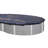 Oval Pool Cover 0.25'' H x 252'' W x 492'' L