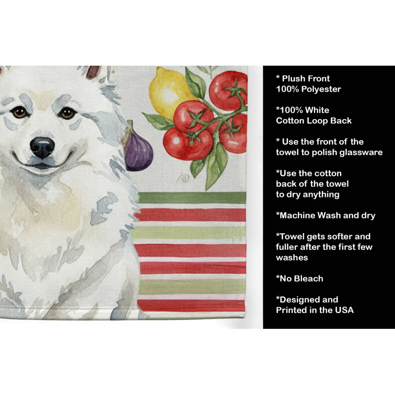 Serviette de cuisine American Eskimo, Esquimau américain