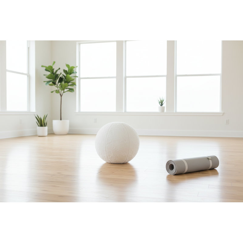 La balle d'équilibre en peluche, Blanc