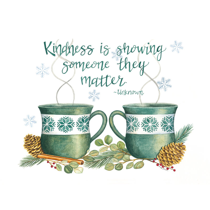 «Winter Kindness On Canvas» par Deb Strain, H 18 po x l 12 po