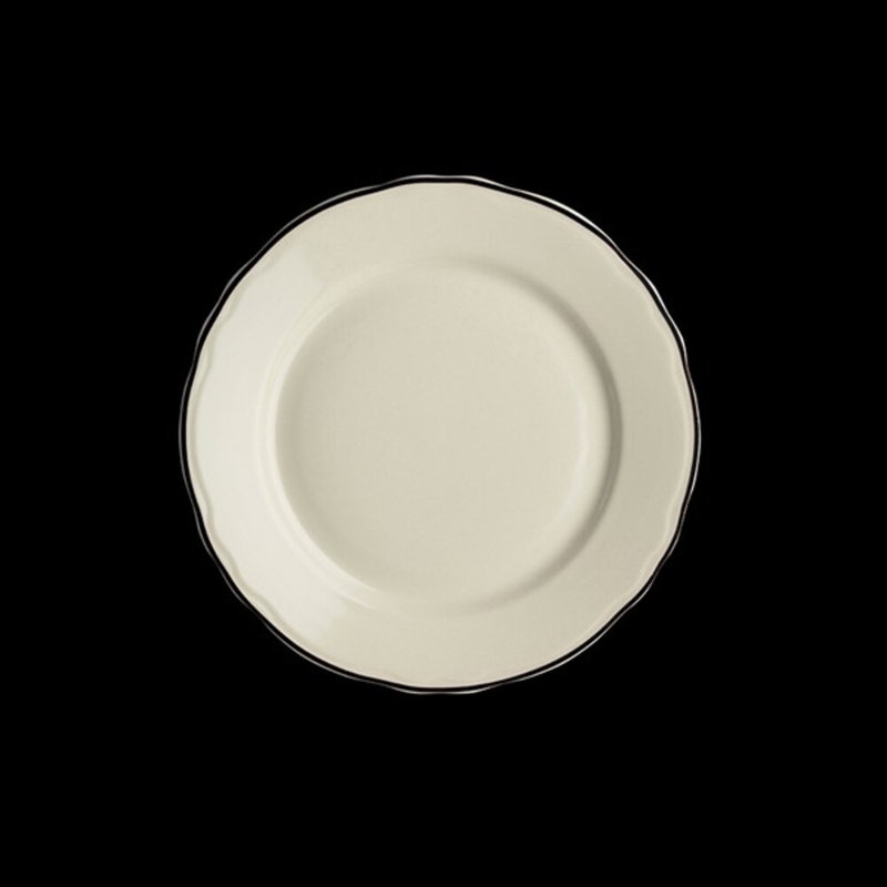 STYLELINE BLACK Plate Styleline Maroon, White/Black