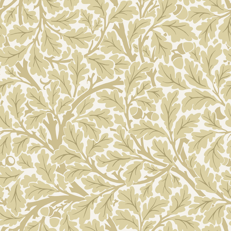 Alexavia Oak Tree Leaf 10.05m x 53cm Wallpaper Roll, Multicolor Beige