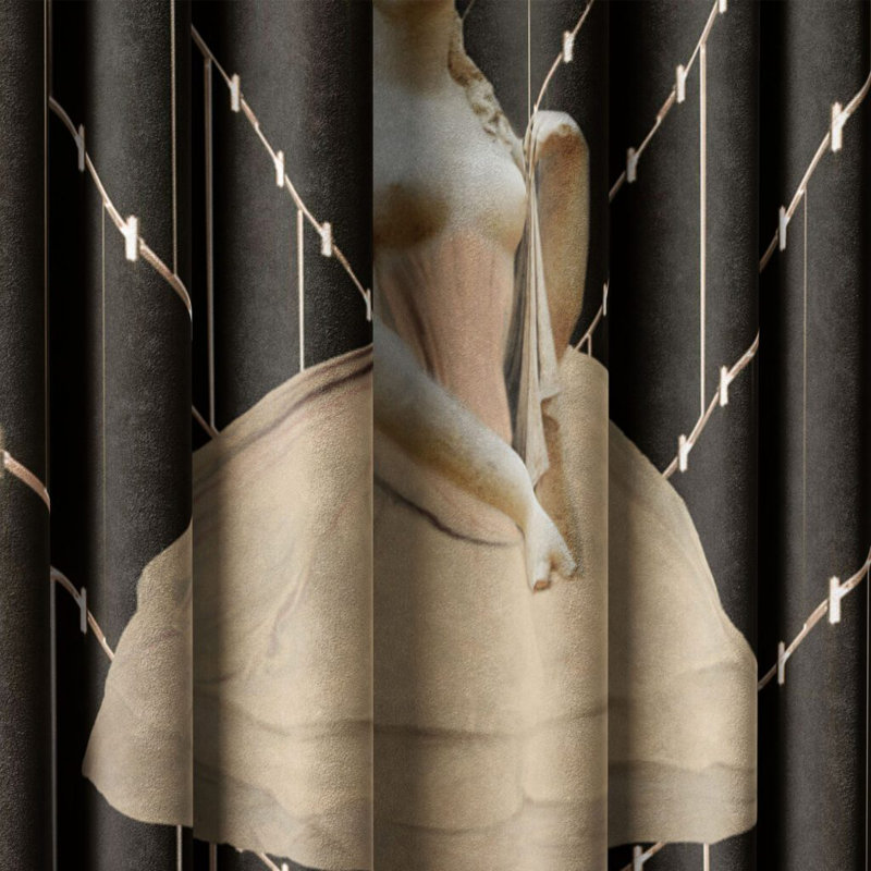 Deshaunda Velvet Blackout Curtain Panel Pair, 148cm x 250cm