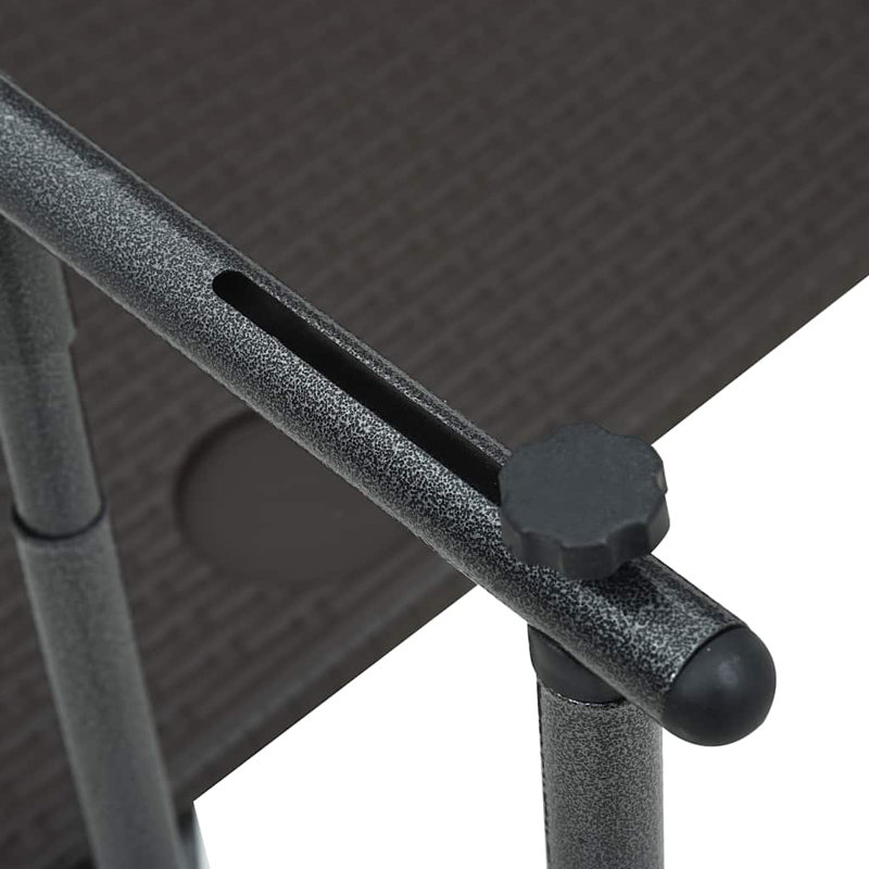 Aulani Foldable Plastic Balcony Table, Dark Brown