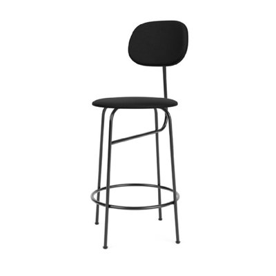 Afteroom Upholstered Bar Stool with Metal Frame