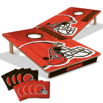 YouTheFan NFL Professional Wood 2'x3' Cornhole Board w/ Logo Bags