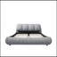 Luxueux lit plateforme tapissier avec dossier surdimensionné et structure en bois massif, offrant un confort et un style inégalés.-371645415-371645433