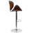 Chestertown Adjustable Height Barstool with Curved Vinyl Seat and Back-104753285