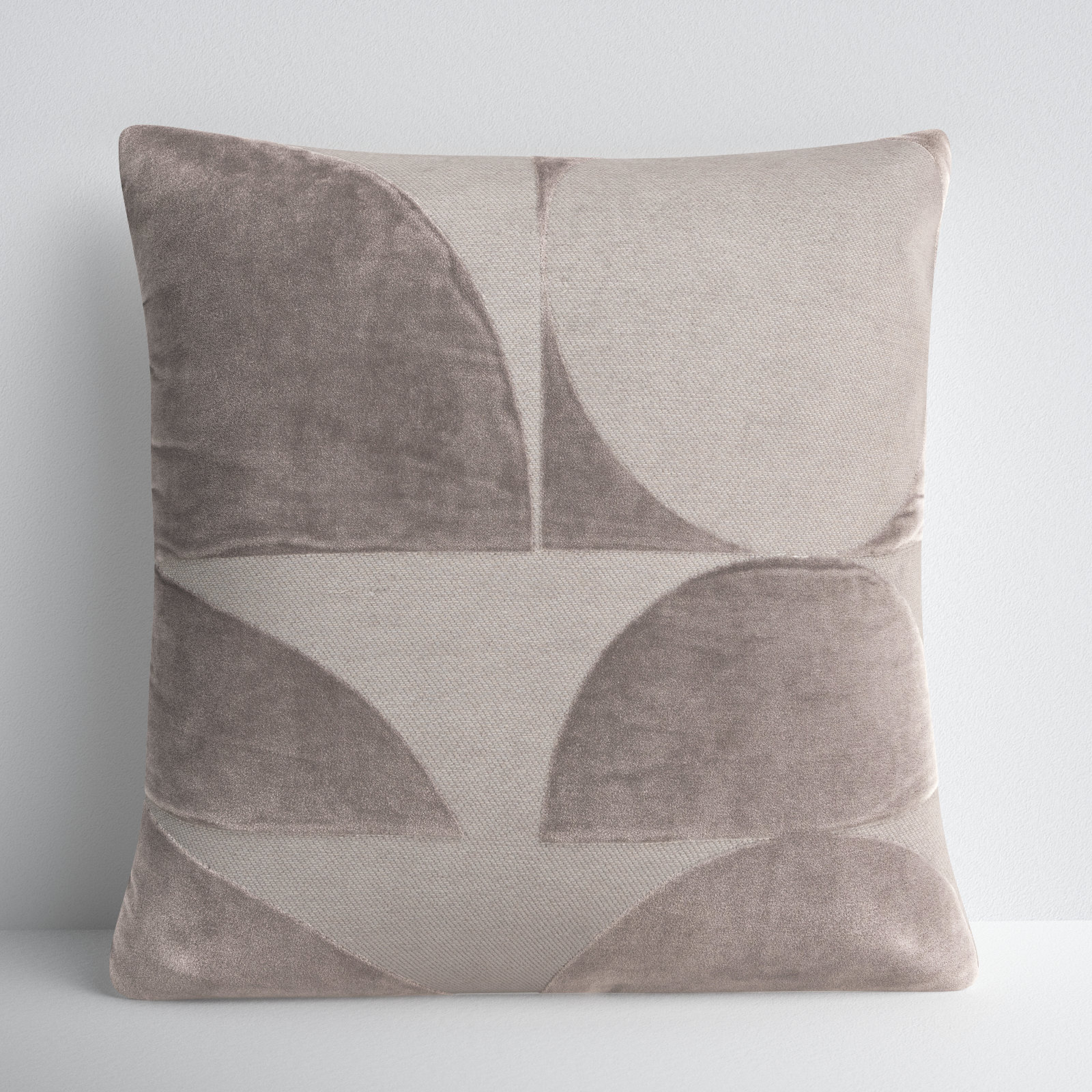 Joshelin 20" x 20" Embroidered Throw Pillow, Gray