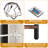 67.1"H Open Display Corner Bar Cabinet with Wine Storage,6 Tier Corner Shelf with Colorful LED Light,Remote control