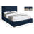 Crosby Solid Wood and Upholstered Platform Bed-67046590-67046588