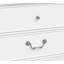 Commode en bois 5 tiroirs Classic Classic avec joints en queue d'aronde et quincaillerie en nickel poli pour un rangement élégant