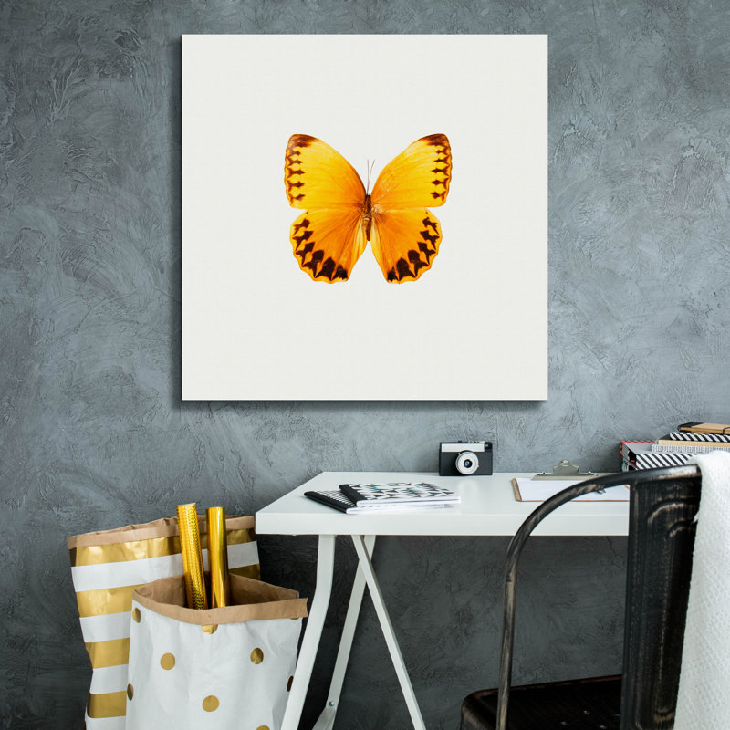 «Yellow Butterfly 2» par PhotoINC Studio, H 26 po x l 26 po x P 1,5 po