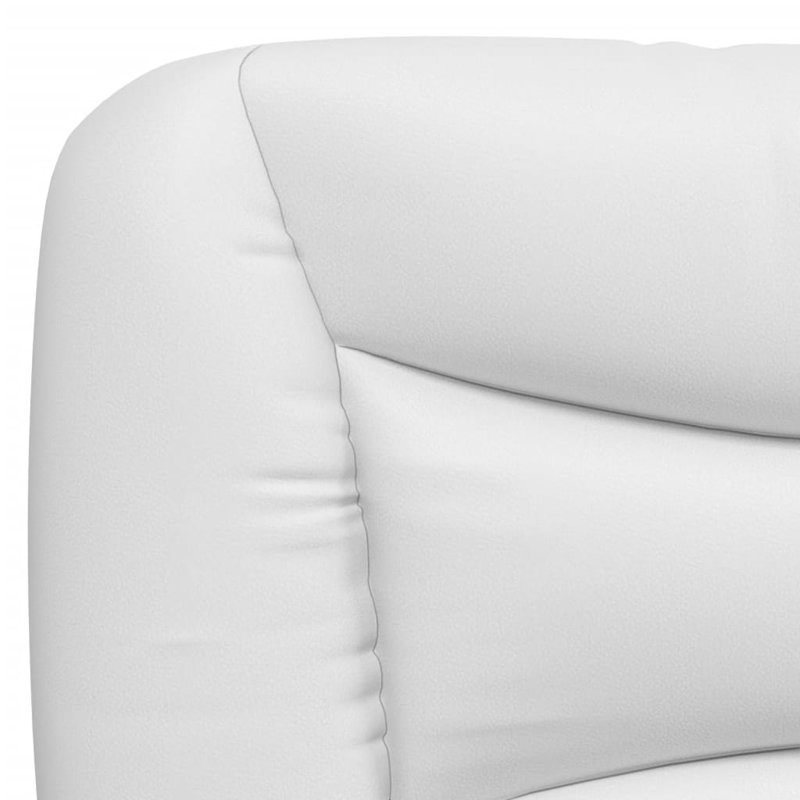 vidaXL Headboard Cushion Hvar White 100 cm Faux Leather, White