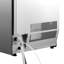 Machine à glaçons commerciale, 200 lb / 24 h avec capacité de rangement de 50 lb, encastrée / autoportante / sous le comptoir, machine à glaçons en acier inoxydable avec affichage DEL et autonettoyante, pour bar maison