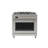 36 in. Stainless Steel Professional Gas Range with Legs, KM-FR36GL-SS.