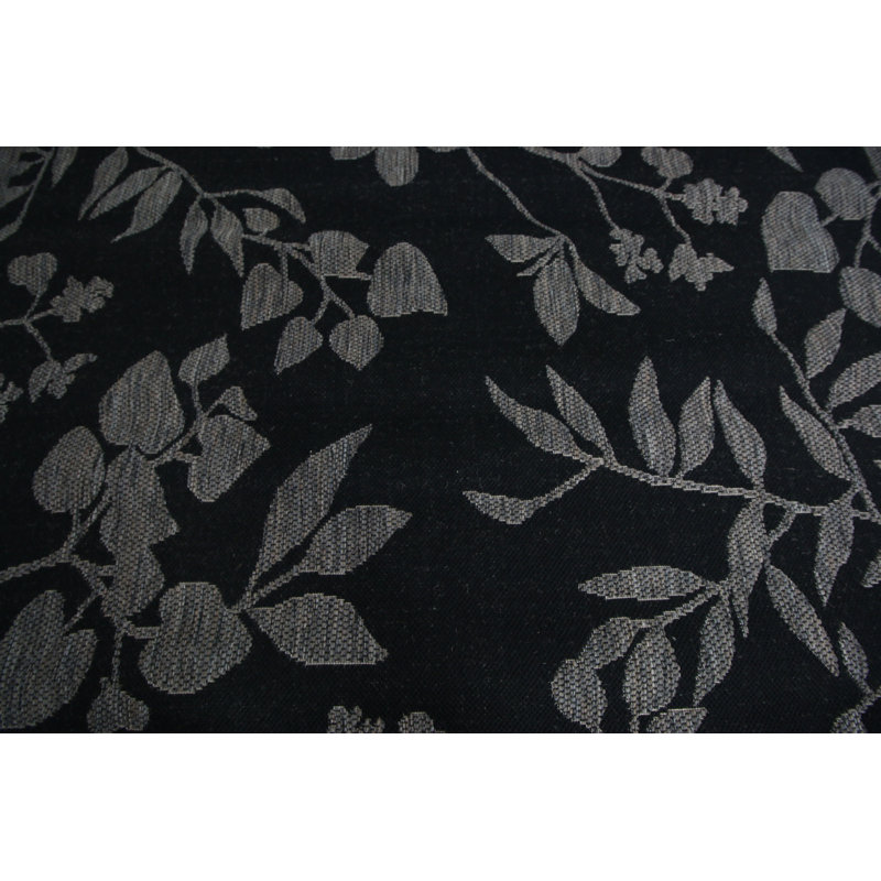 Tapis noir tissé à la machine Somerby, Rectangle 13 pi 1 po x 16 pi 5 po