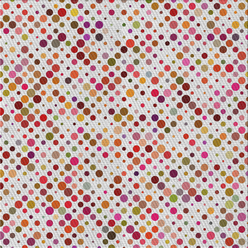 Tapis blanc/rouge à motifs, Carré 3 pi