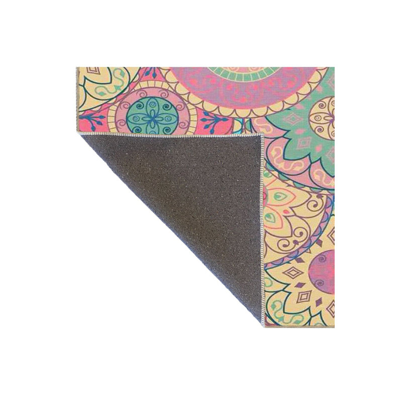 Pink Tones Disk Patterned Modern Decorative Machine Washable Rug, Runner 4'11" x 9'10" Rug Pad Included