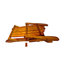 Chaise Adirondack pliable en bois pour la détente intérieure et extérieure