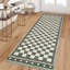 Tapis à motif géométrique en laine synthétique à poils courts-133668394-133668396