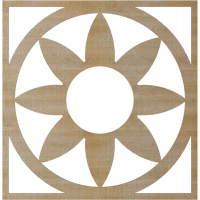 Médaillon de plafond en bois Blume