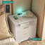 Table de chevet intelligente avec station de charge, veilleuse, tables de chevet avec armoire de rangement - pour chambre à coucher-489085317